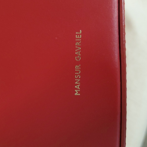 Nwt $995 Mansur Gavriel Triangle Calf Leather bag - Picture 12 of 16